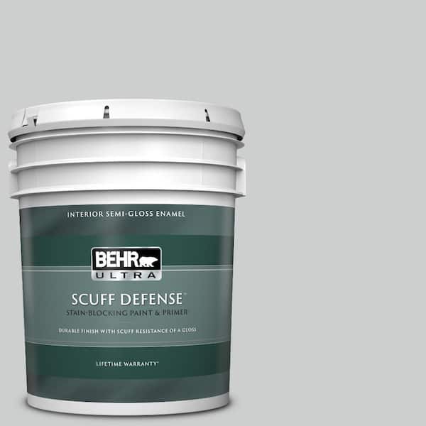 BEHR ULTRA 5 gal. #760E-2 Manhattan Mist Extra Durable Semi-Gloss Enamel Interior Paint & Primer