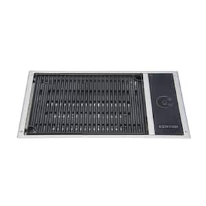 No Lid 120-Volt Series Built-In Electric Grill in Stainless Steel