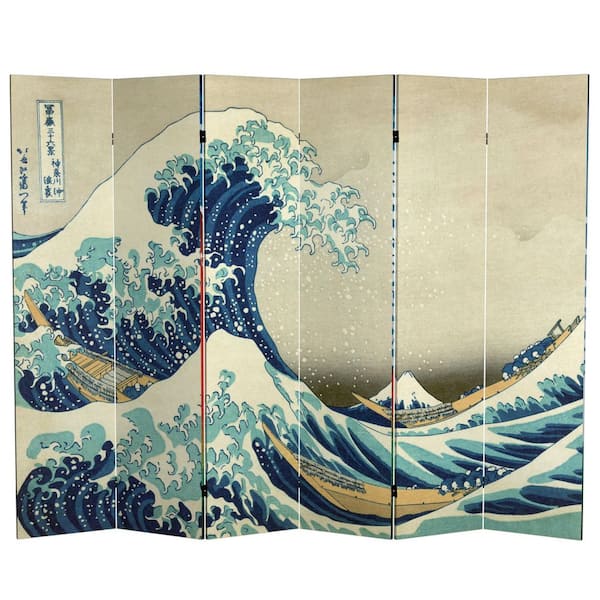 6 ft. Printed 6-Panel Room Divider