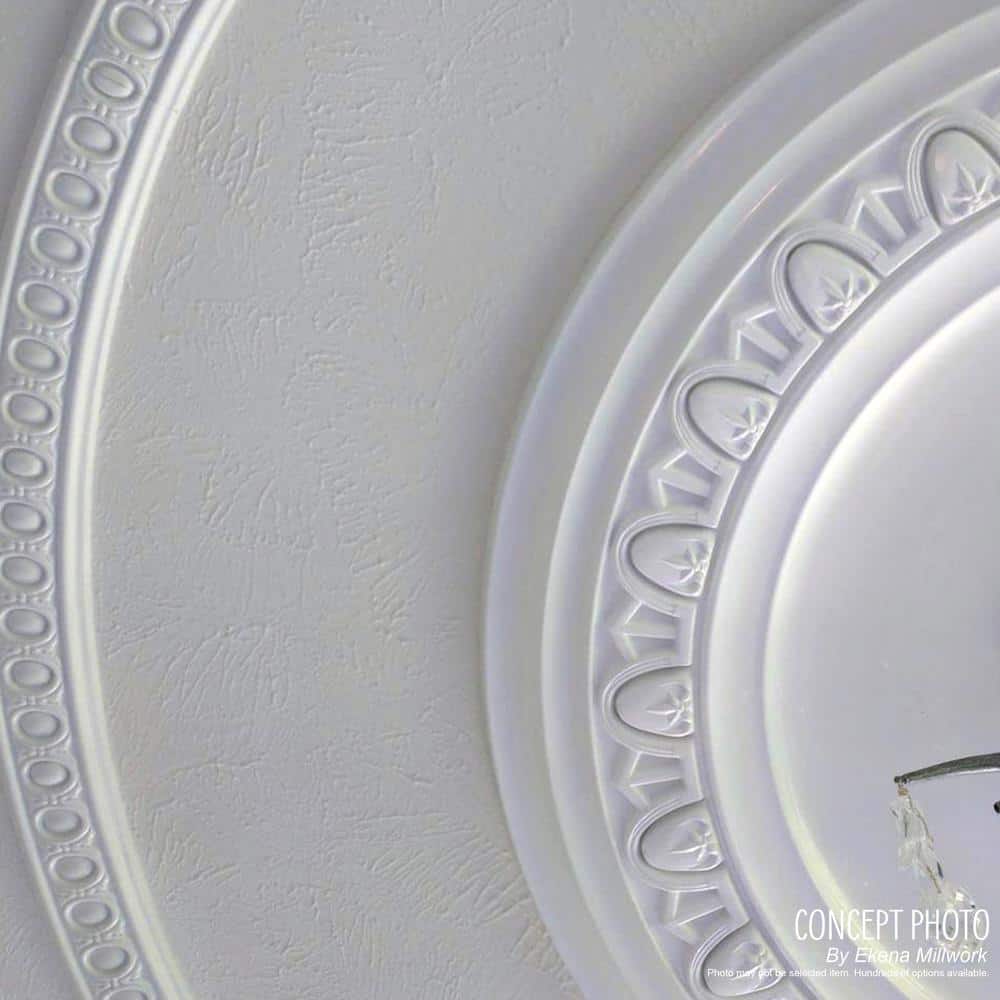 Pale Gold Polyurethane Decorative Ceiling Medallion, 18"