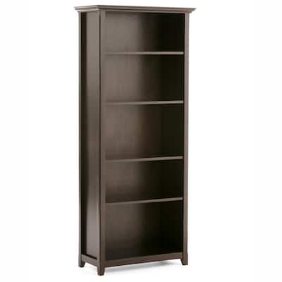Solid Wood Bookcases Home Office, Tall Solid Wood Bookcase With Doors