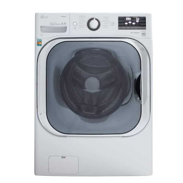 LG 5.2 DOE cu. ft. High-Efficiency Front Load Washer with Steam in White, ENERGY STAR