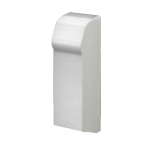 Fine/Line 30 2 in. Right End Cap Non-Hinged for Baseboard Heaters in Nu White