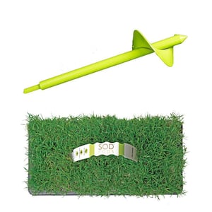 Bermuda Sod/Grass Plugs 32-Count/SP Power Planter Bundle - Natural, Affordable Lawn Improvement