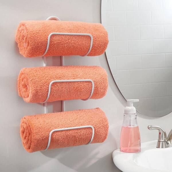 Bathroom Shelf Organizer with Modern Towel Bar