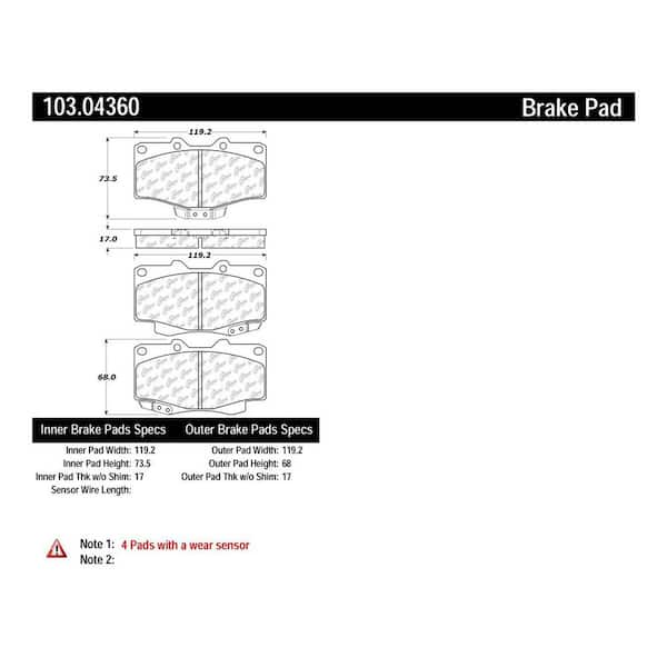 Centric Parts Disc Brake Pad Set