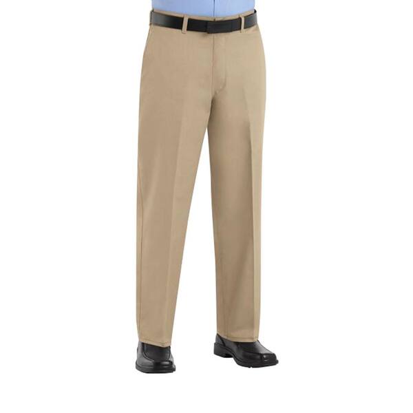 Khaki Plain Front Cotton Pant PT60SG 
