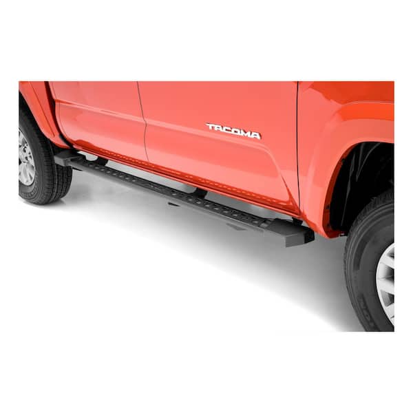 Black Steel Rocker Step Guard Running Boards, Select Toyota Tacoma