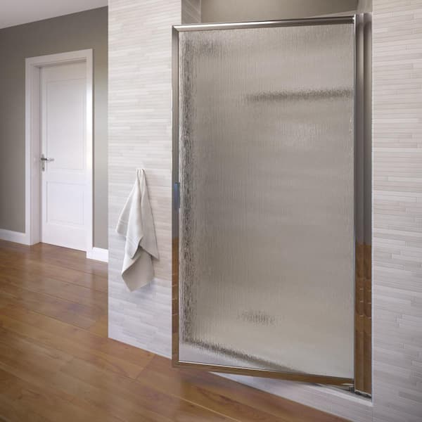 Basco Sopora 26-1/2 in. x 67 in. Framed Pivot Shower Door in Chrome