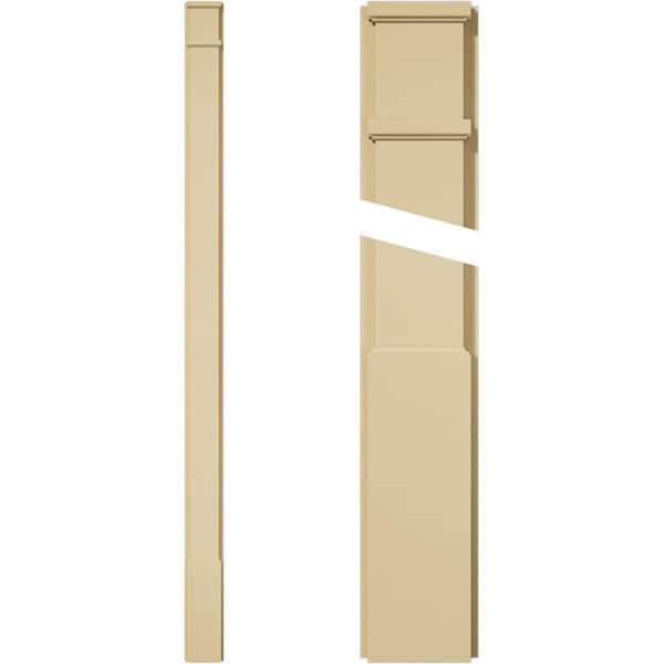 Ekena Millwork 2 in. D x 6 in. W x 102 in. L Primed Polyurethane Pilaster 1- Pack