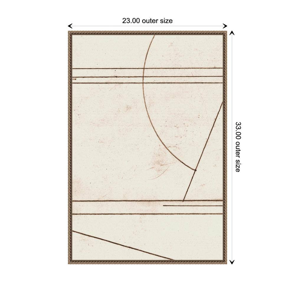 Minmod No1 Abstract Canvas Print with Bronze Frame, 23" x 33"