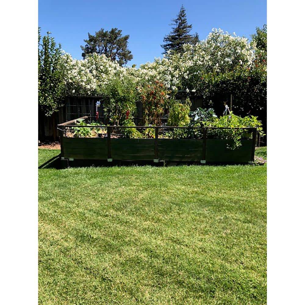 16 ft. Natural Cedar Raised Garden Bed with Mesh Screen