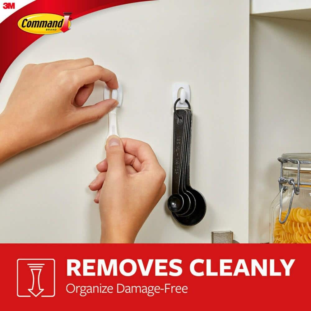 Clear Plastic Mini Self-Adhesive Wall Hooks, 18-Pack