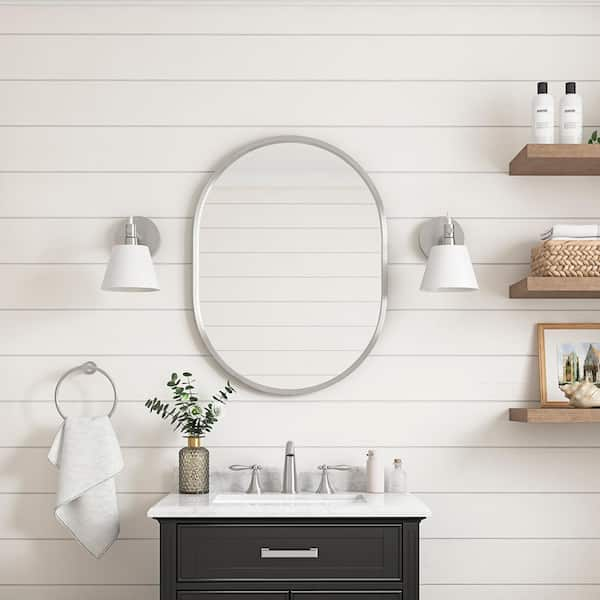 Home Decorators Collection Emmeline 24 in. W x 32 in. H Oval Framed ...