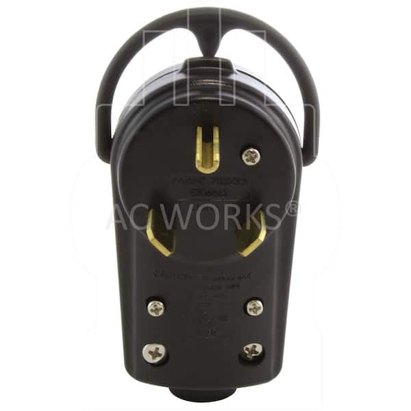 30 Amp 3-Prong RV Travel Trailer NEMA TT-30P DIY Assembly Replacement Plug