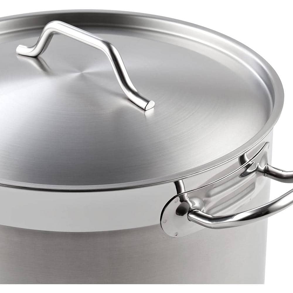20 Quart Stainless Steel Professional Grade Stockpot with Lid