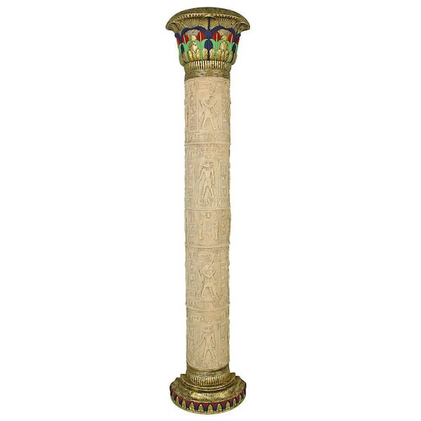 Design Toscano 95.5 in. x 20.5 in. The Giant Columns of Luxor Wall Sculpture
