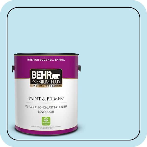 BEHR PREMIUM PLUS 1 gal. #530A-2 Skylark Eggshell Enamel Low Odor Interior Paint & Primer