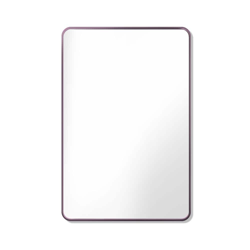 WELLFOR 24 in. W x 36 in. H Rectangle Aluminum Alloy Framed Wall