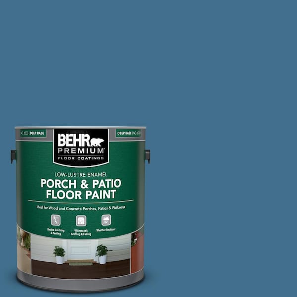 BEHR PREMIUM 1 gal. #M500-5 Sojourn Blue Low-Lustre Enamel Interior/Exterior Porch and Patio Floor Paint