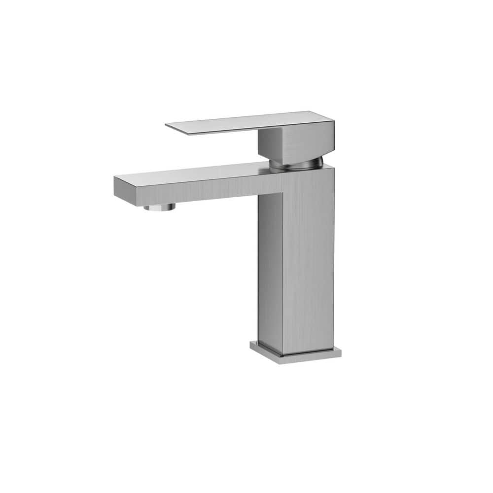 Single Handle Single Hole Bathroom Sink Faucet with Supply Lines and Ceramic Cartridge in Brushed Nickel price history on PriceWatchPro