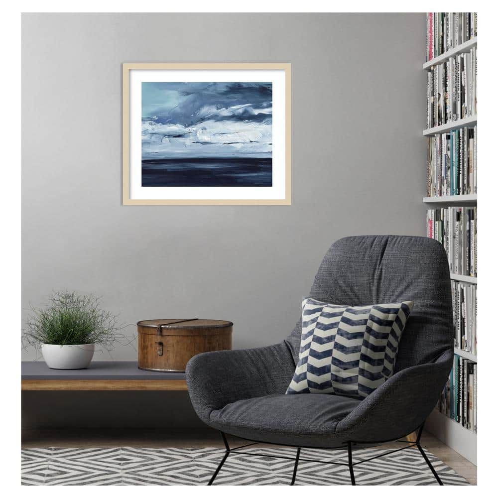 Moonlit Ocean II Svelte Natural Framed Giclee Print