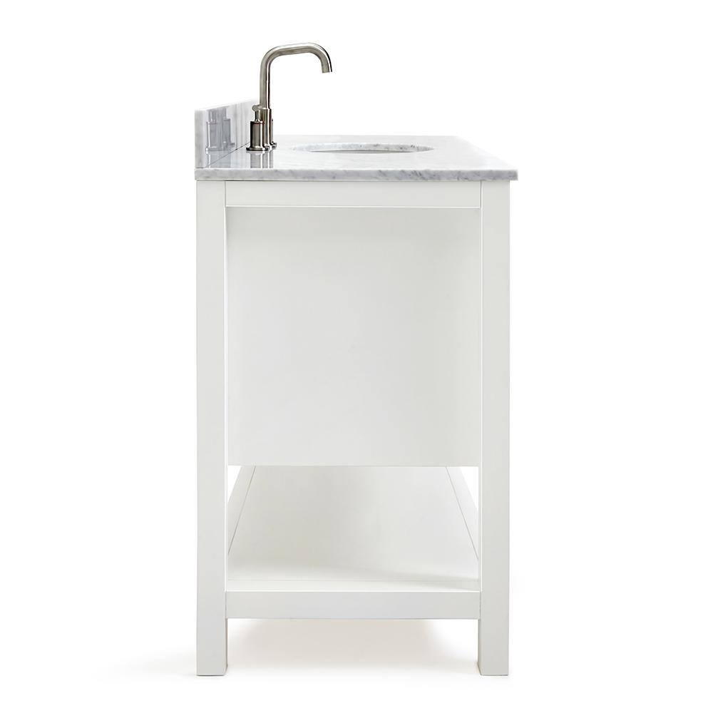 Bayhill 49'' White Marble Top Single Vanity