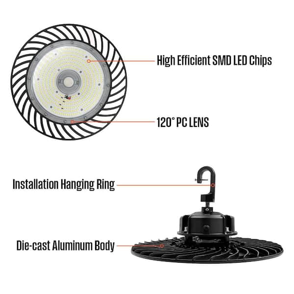 Westinghouse 150/200/240 Wattage Selectable UFO LED High Bay Light 4000-5000-6000K