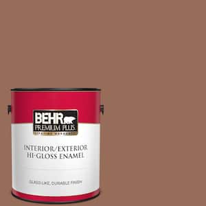 1 gal. #S200-6 Timeless Copper Hi-Gloss Enamel Interior/Exterior Paint