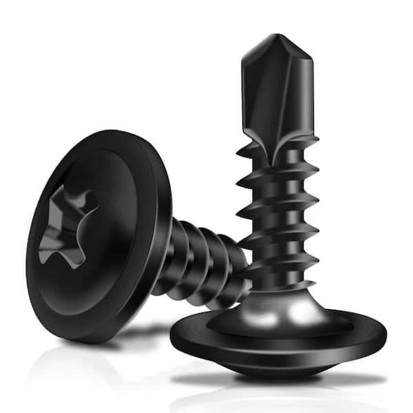 #8 x 1/2 in. 410 Stainless Steel Phillips Truss Head Self Drilling Sheet Metal Screw (200-Pack)