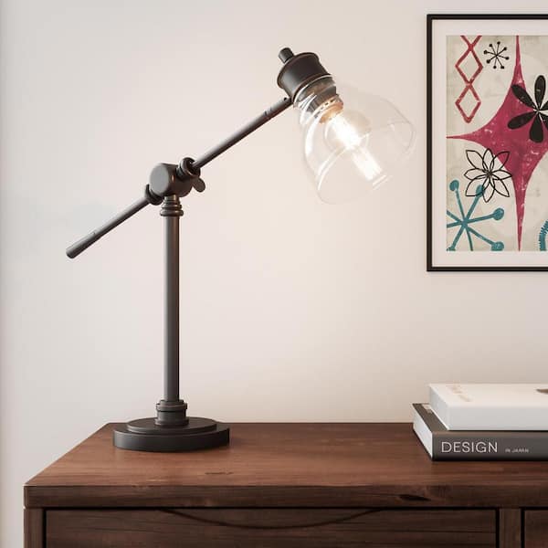 Hampton Bay 18.25 in. Oil Rubbed Bronze Counter Balance Desk Lamp