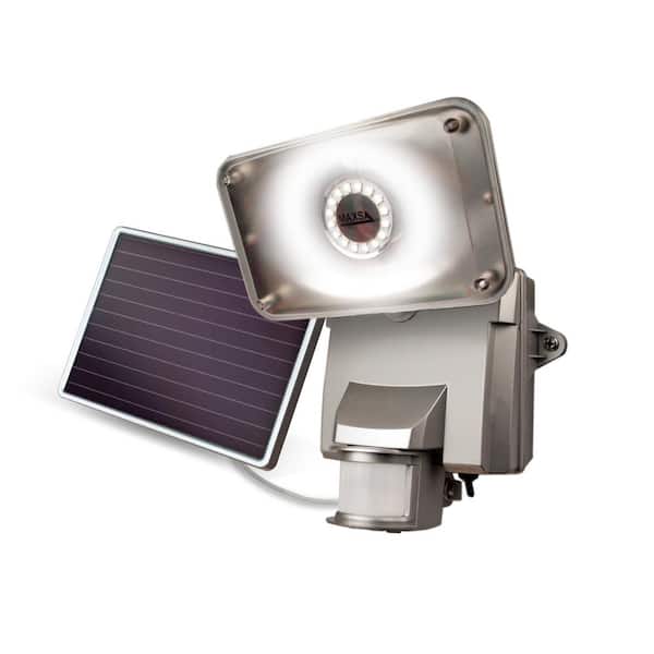Unbranded Solar Silver Motion Sensing Outdoor Integrated LED 1100-Lumens 1-Watt Path Light