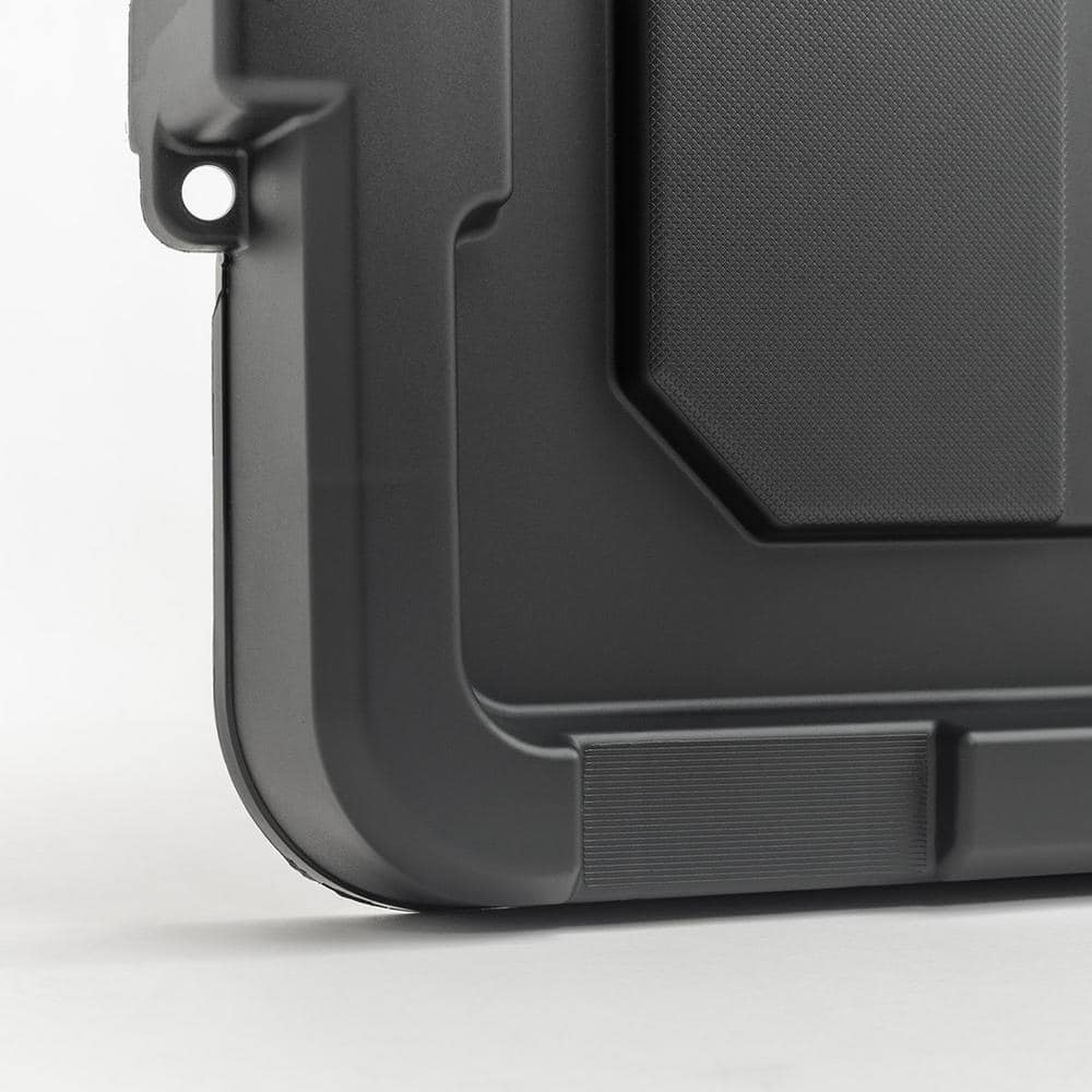22 Qt. Black Heavy-Duty Stackable Storage Bin Set of 4