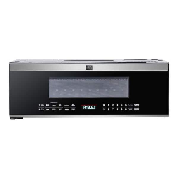 Padula 1500W Over the Range Microwave in Black, 30-Inch 1.2 cu. ft., Stainless Steel, 400 CFM, Sensor Cook