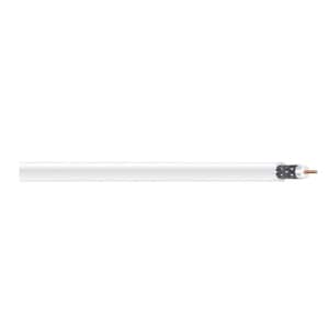 (By-the-Foot) 18 RG6 Dual Shield CU CATV CM/CL2 Coaxial Cable in White