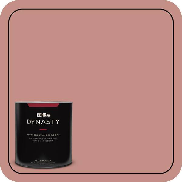 BEHR DYNASTY 1 qt. #S160-4 Portuguese Dawn One-Coat Hide Matte Interior Stain-Blocking Paint and Primer