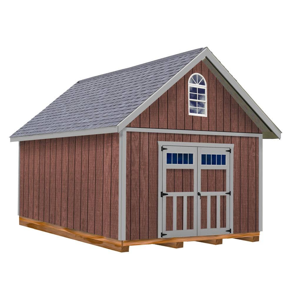 Best Barns Springfield 12 ft. x 20 ft. Wood Storage Shed Kit with Floor ...