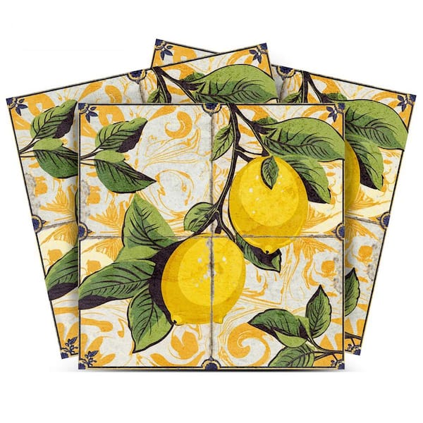 MI ALMA Dark Olive Green, Sandy Brown, and Dark Khaki L40 6 in. x 6 in. Vinyl Peel and Stick Tile (24 Tiles, 6 sq. ft. Pack)