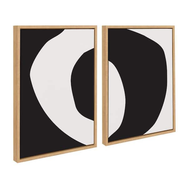 Kate and Laurel Sylvie Minimal Modern Organic by the Creative Bunch Studio 2-Piece Framed Art Print 18 in. x 24 in.