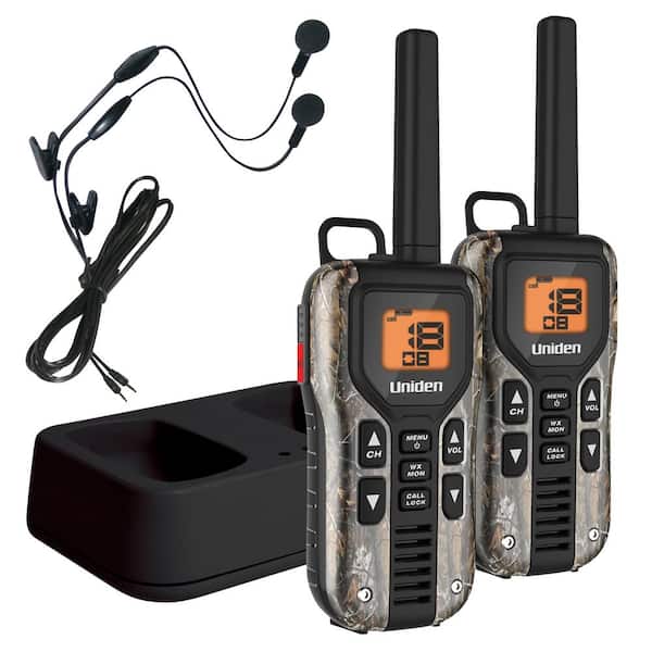 Uniden 40-Mile GMRS/FRS Radio w/121 Privacy Codes Weather Alert Headsets - Camo (Realtree Xtra)