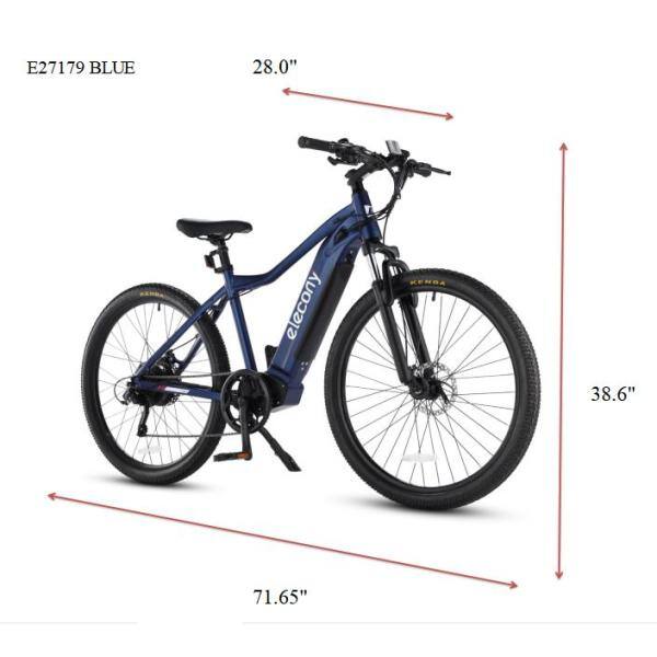 GOLDORO Electric Bike X7 Mountain E-Bike, Full Suspension 26in. Tire 350W  36V, Max 18 MPH, 21 Speed 52-62 Mile Riding Distance EB26X7-WT - The Home  Depot