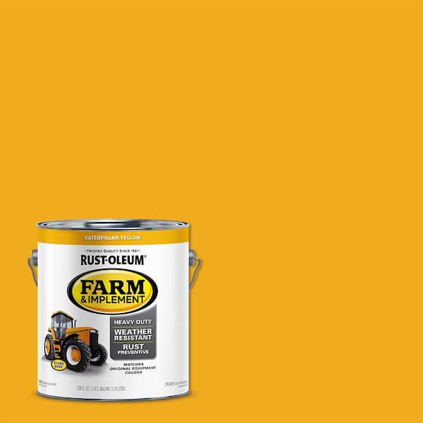 Rust-Oleum 1 gal. Farm & Implement Caterpillar Yellow Gloss Enamel Paint (2-Pack)