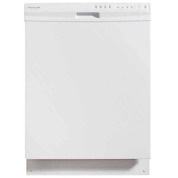 Frigidaire Built-In Front Control Dishwasher with OrbitClean Spray Arm in White
