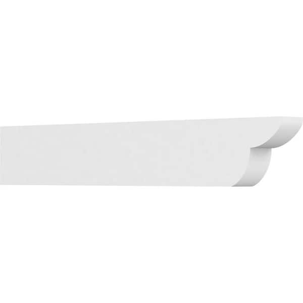 Ekena Millwork 3 in. x 6 in. x 36 in. Standard Crestline Architectural Grade PVC Rafter Tail Brace