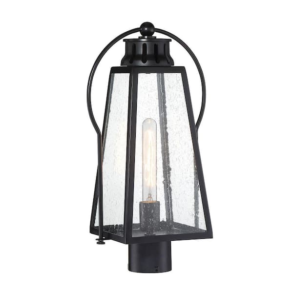 Halder Bridge 1-Light Sand Black Outdoor Post Lantern