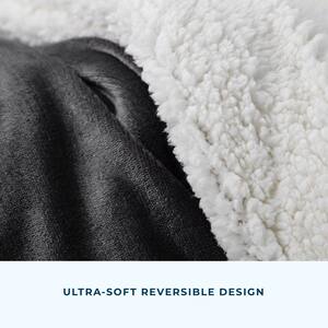 Reversible Fleece and Sherpa Blanket