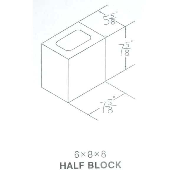 6X8X8 1/2 6X8X 1/2 - The Home Depot