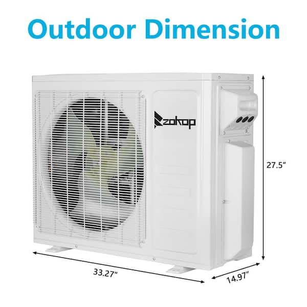Karl home 19 SEER2 18000 BTU 1.5-Ton 2-Zone WiFi Ductless
