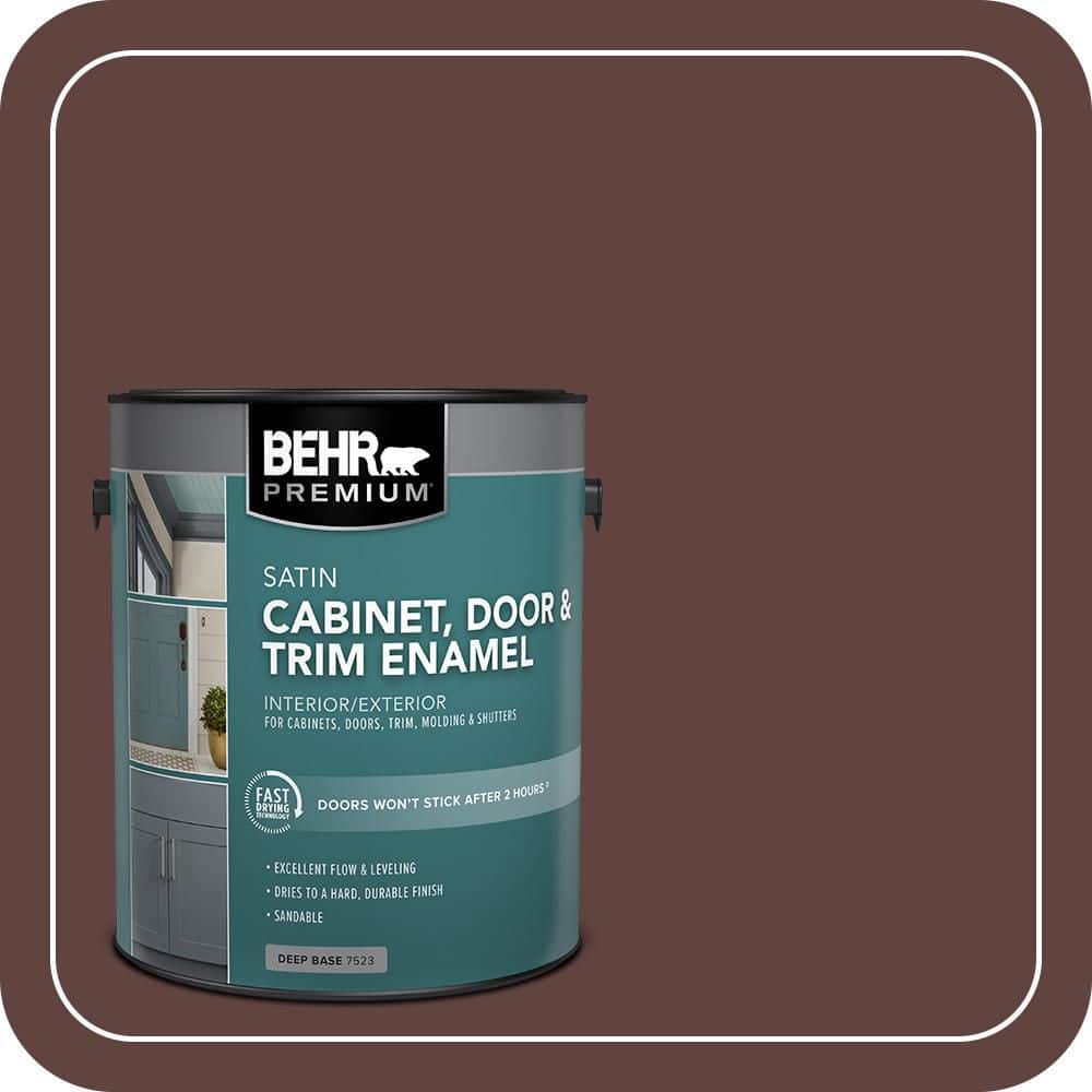 BEHR PREMIUM 1 gal. #MQ1-54 Death By Chocolate Satin Enamel