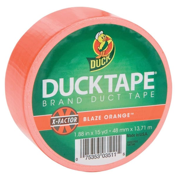 Duck X-Factor 1-7/8 in. x 15 yds. Orange Duct Tape